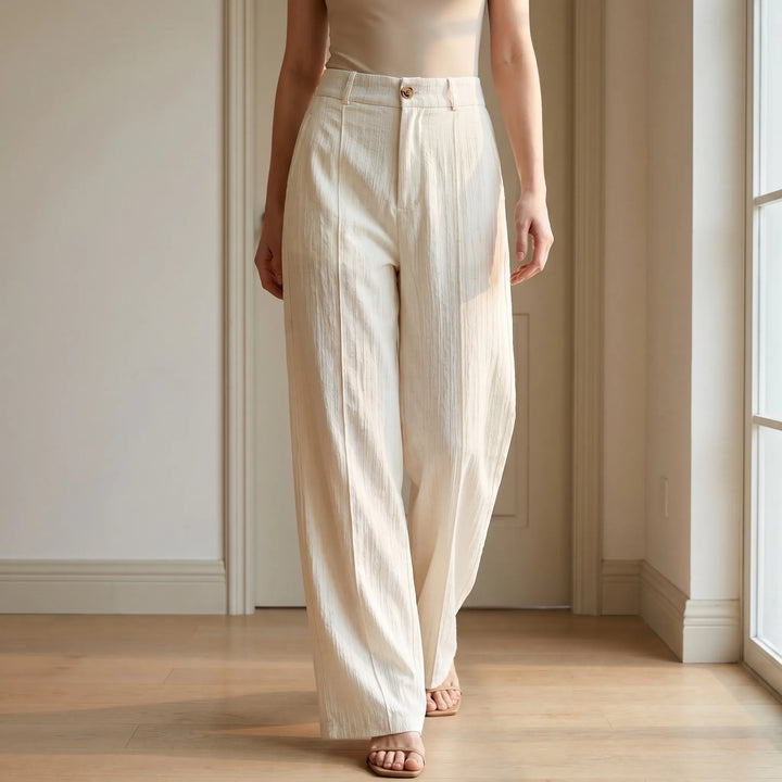 Women's wide-leg summer pants, relaxed fit & breezy, perfect for warm weather comfort.