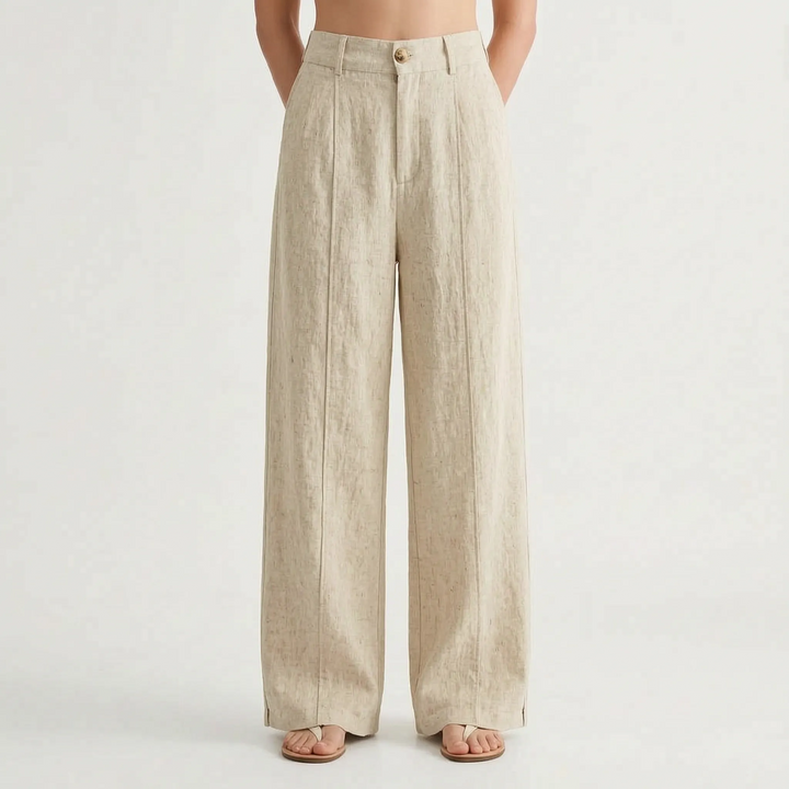 Breezy wide-leg women's summer pants, relaxed fit, comfortable & casual for warm weather.