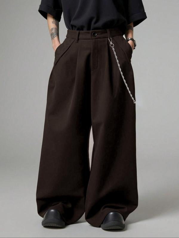 Elegant wool blend wide-leg pants for women, a high-rise tailored design making them perfect dress trousers.