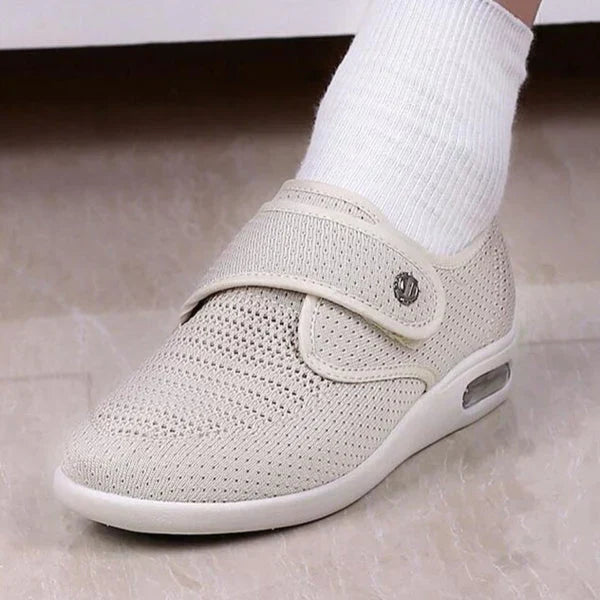 Women's wide orthopedic diabetic shoes with adjustable straps for ultimate comfort & support.