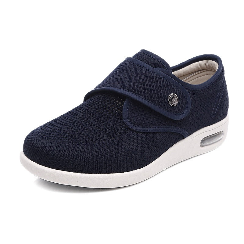 Women's wide-fit walking shoes, orthopedic & diabetic-friendly for comfort, support & healthy feet.