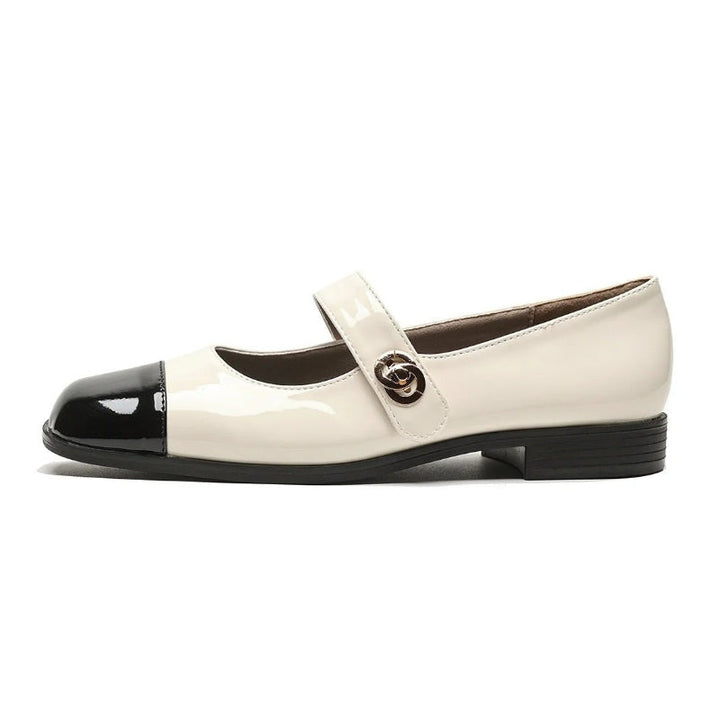 Women's Wide Toe Box Mary Jane Flats, offering arch support for all-day comfort.