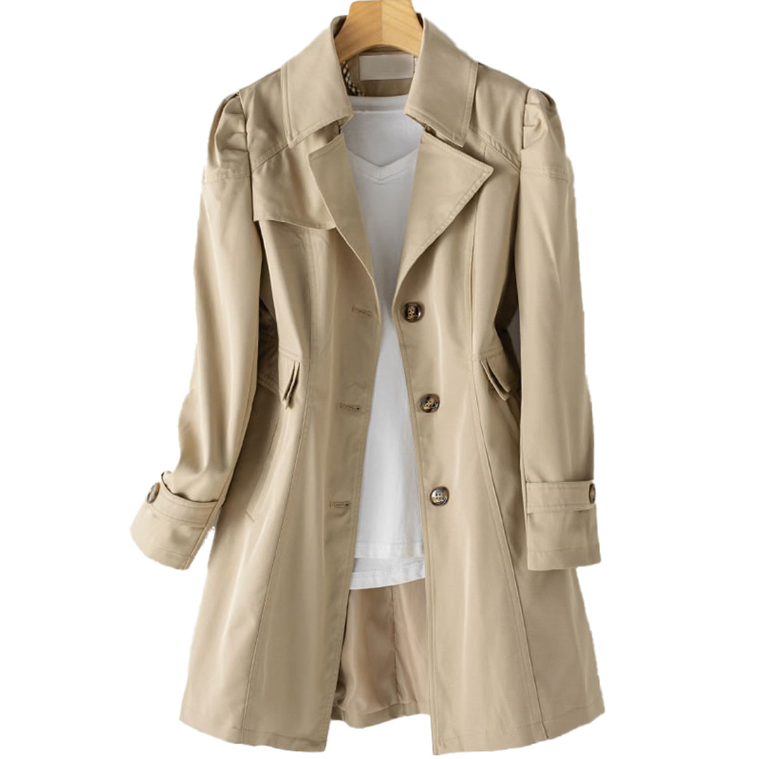 Lightweight women's casual rain-resistant jacket, versatile outerwear for everyday wear & changing seasons.