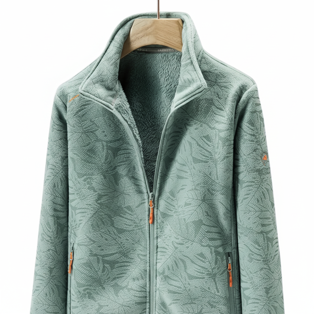 Casual women's autumn jacket, Annette, made of polyester with botanical fleece