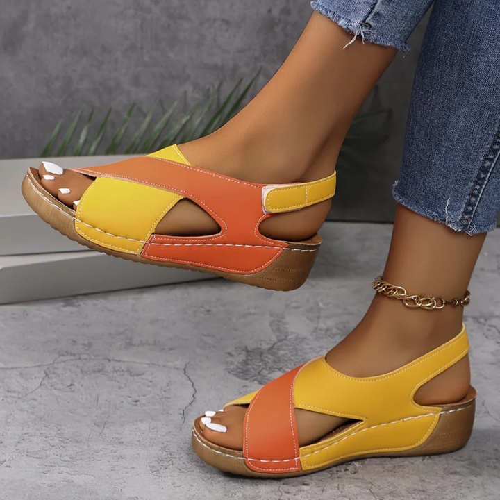 Yola women's comfortable everyday sandals, essential stylish flat footwear for chic summer outfits.