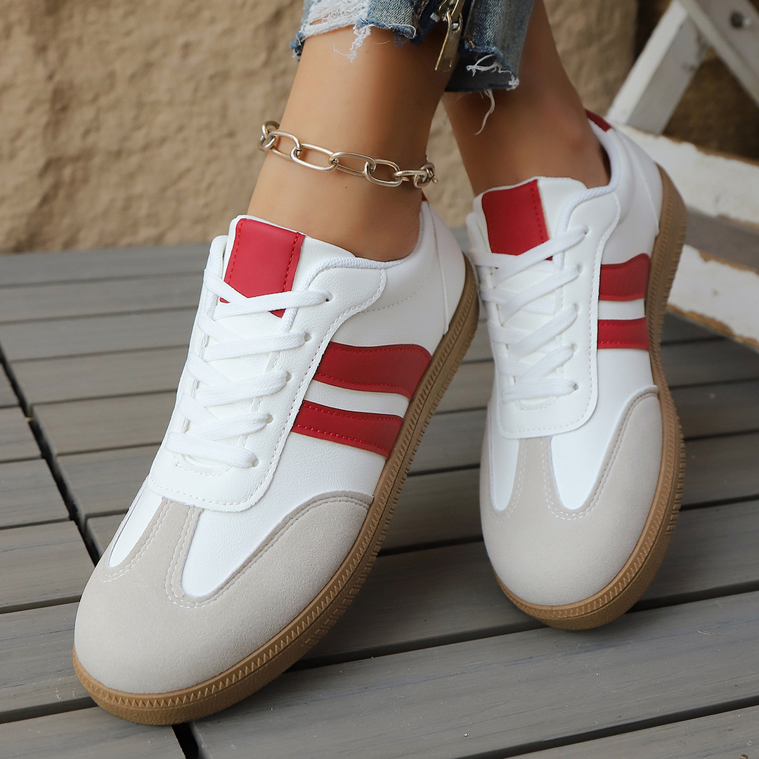 Zippa women's comfort sneakers. Cushioned, lightweight, retro style for all-day wear. Perfect vintage look.
