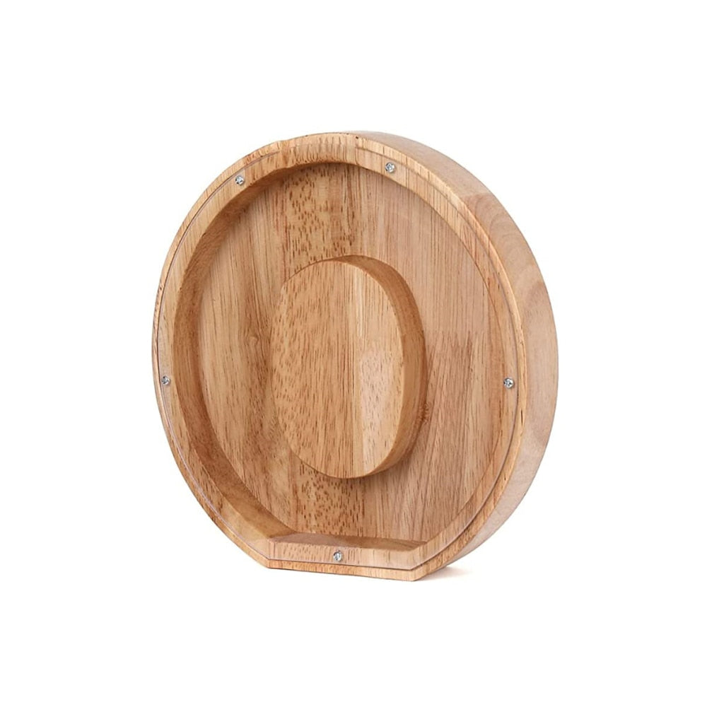 Kids' wooden 'S' letter money bank, a fun way to save and decorate their space.