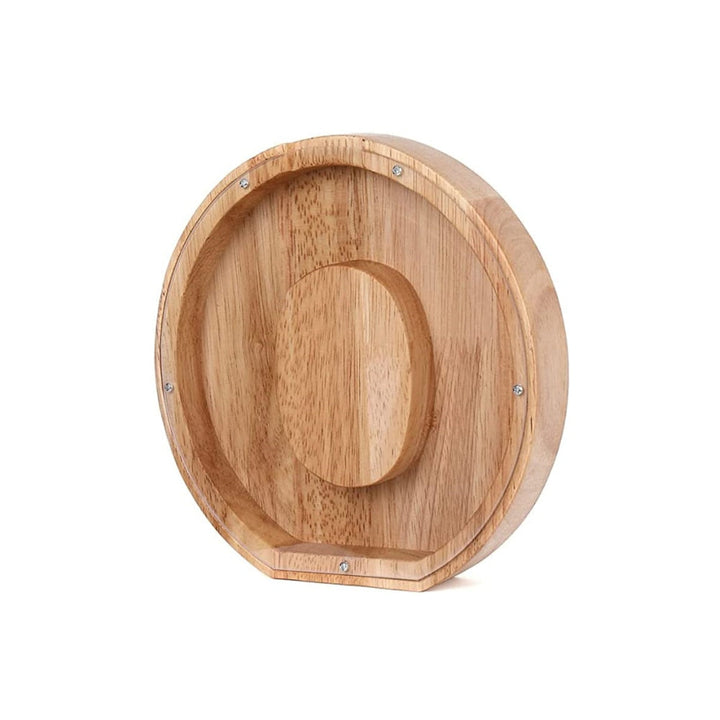 Kids' wooden 'S' letter money bank, a fun way to save and decorate their space.