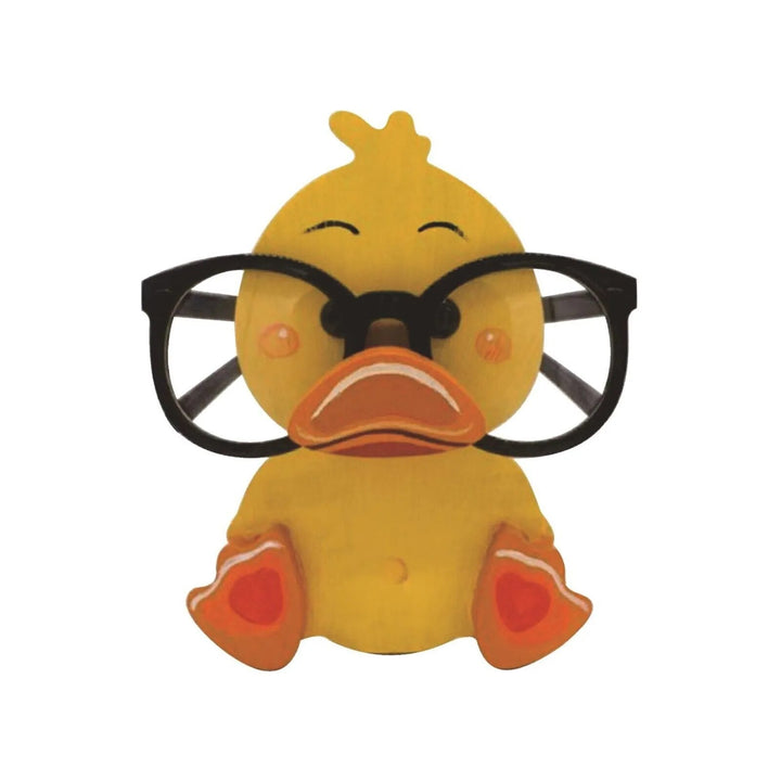 Wooden animal glasses holder, a cute desk accessory & unique home decor for eyewear.