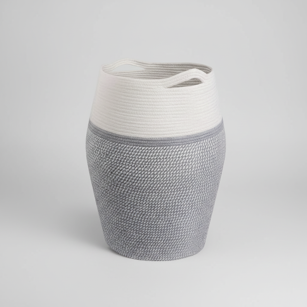 Woven Laundry Basket with Handles