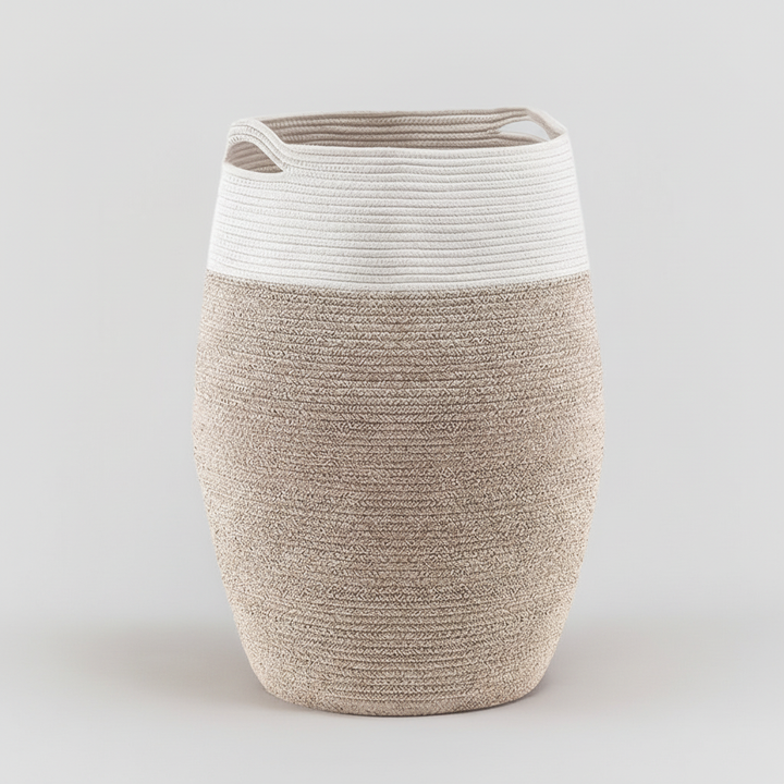 Woven Laundry Basket with Handles