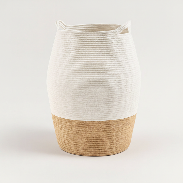 Woven Laundry Basket with Handles