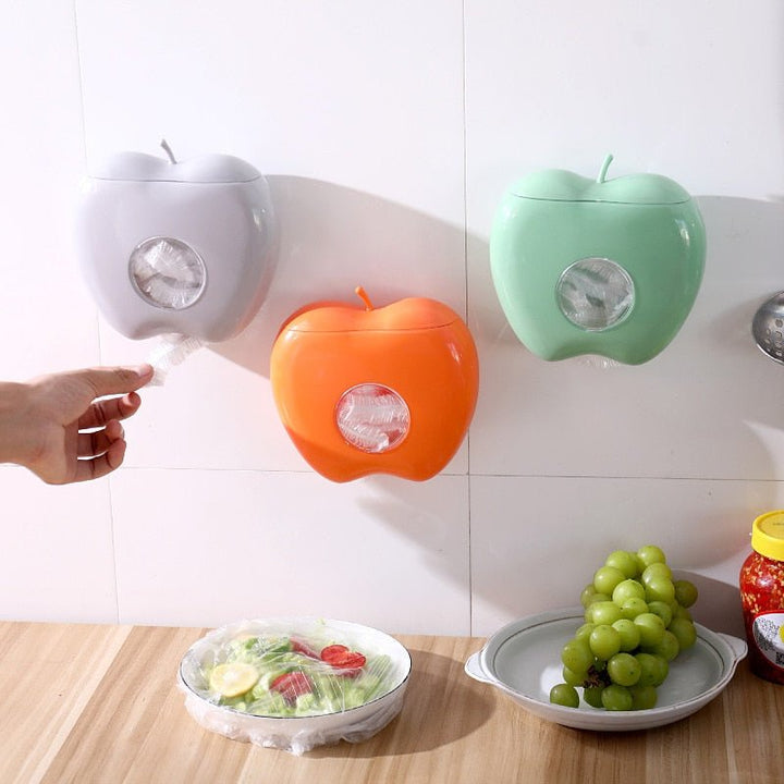 Durable food wrap with dispenser, providing a tear-resistant solution for fresh food storage and kitchen tools.