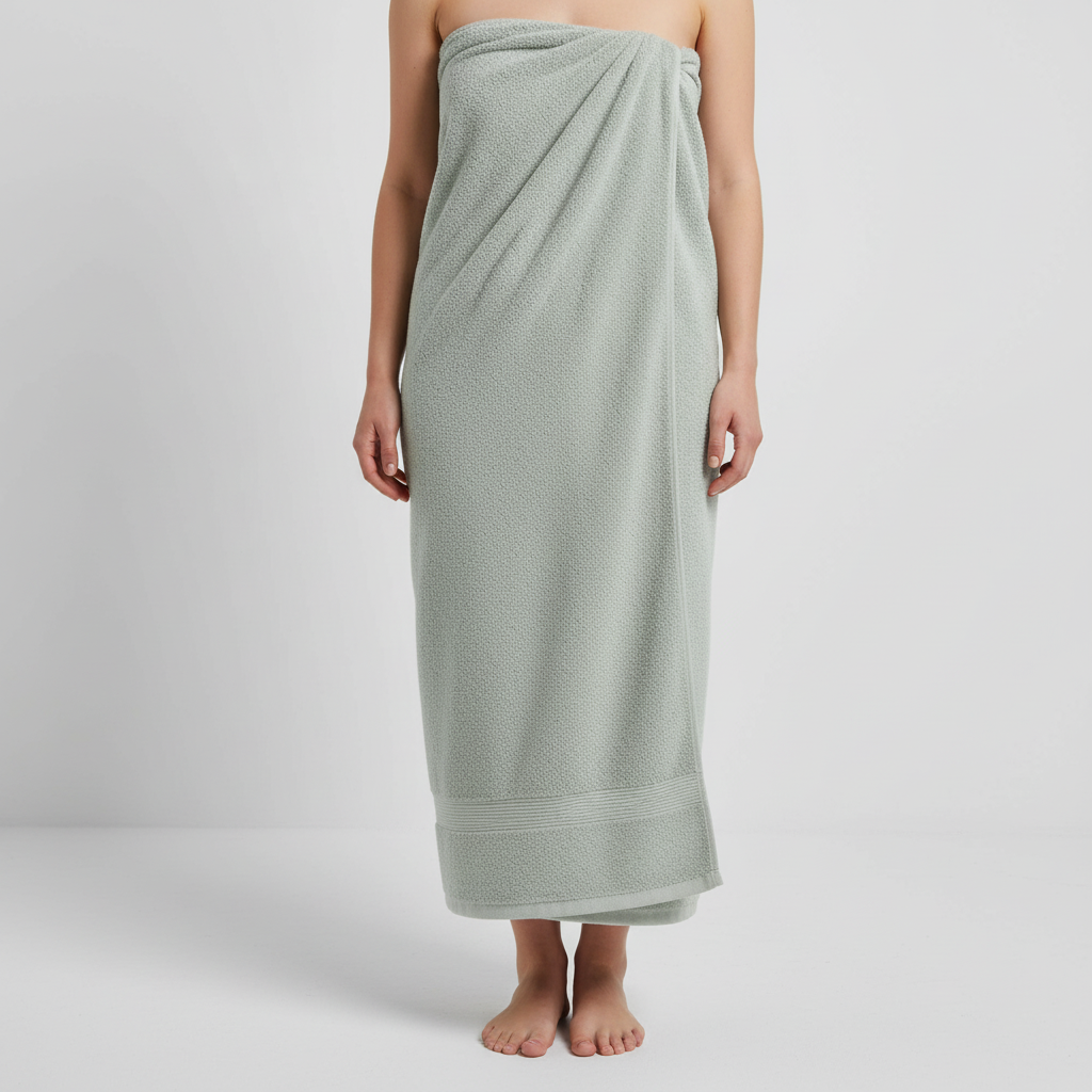 Spa-quality XXL cotton bath towel, highly absorbent