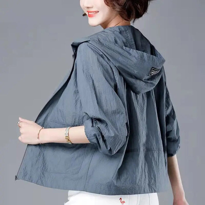 Stylish Ylva women's everyday summer jacket. Lightweight and comfortable for travel or casual outdoor wear.
