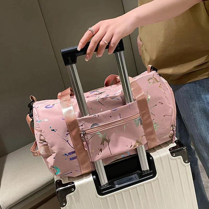 Stylish ZenCarry duffel bag, a versatile unisex sports & travel companion with ample organization.
