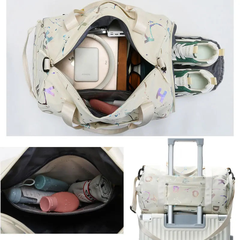 ZenCarry unisex gym & travel duffel bag with organized compartments. Perfect for active lifestyles.