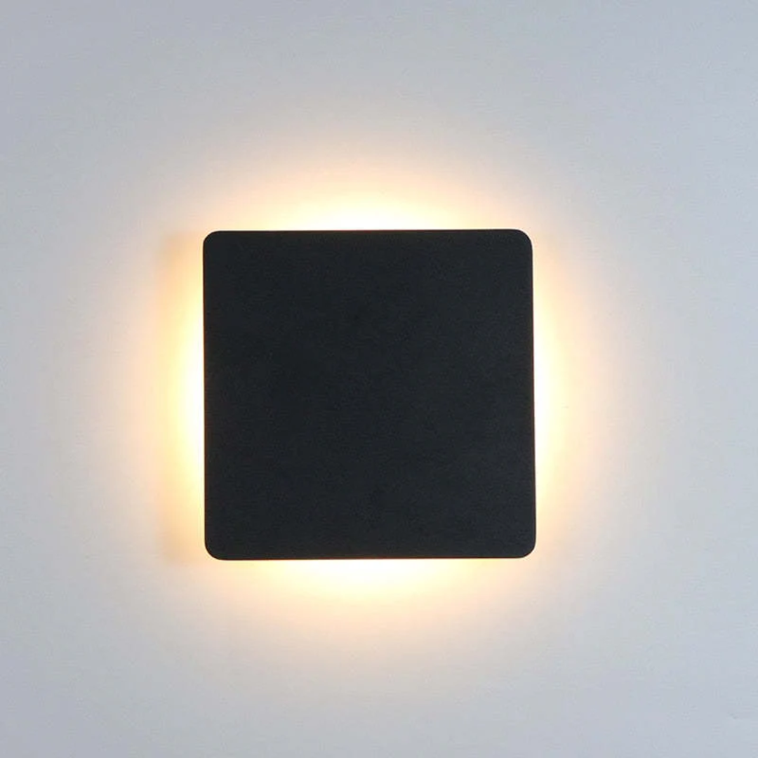 Weather-resistant Zenith LED wall lamp. Sleek, modern design for outdoor and hallway lighting needs.