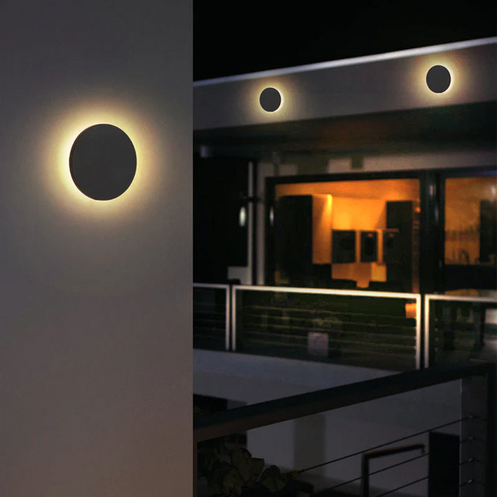 Contemporary Zenith outdoor LED lamp. Minimalist wall light, perfect for modern garden & hallway decor.