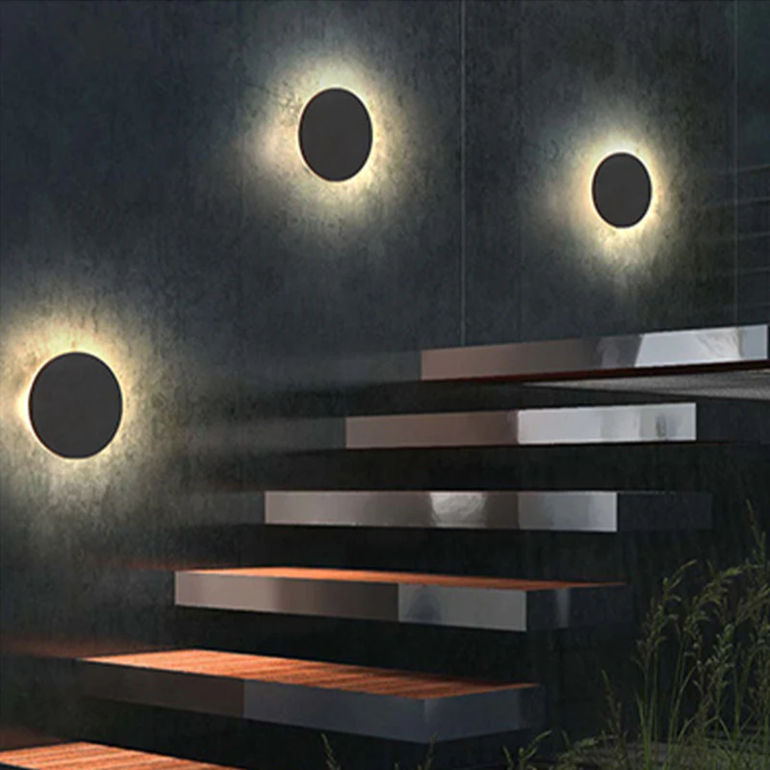 Minimalist Zenith LED garden lamp. Modern energy-efficient outdoor wall light for contemporary homes.