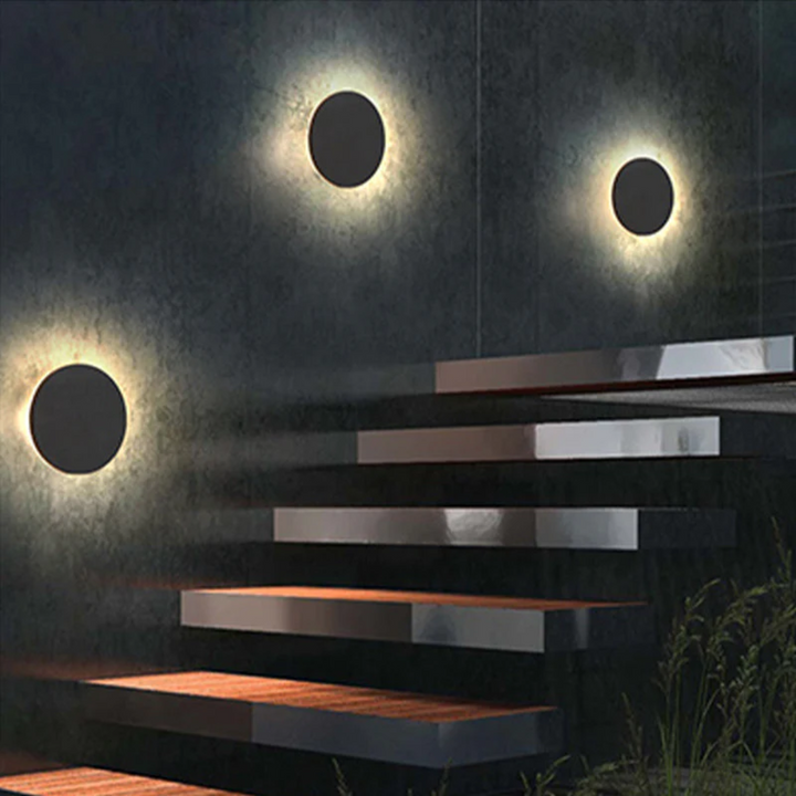 Minimalist Zenith LED garden lamp. Modern energy-efficient outdoor wall light for contemporary homes.