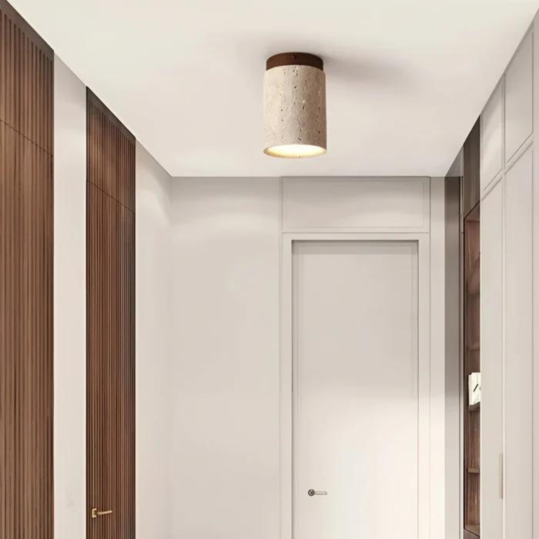 Energy efficient round LED ceiling lamp with modern Japanese minimalist design for stylish home lighting.
