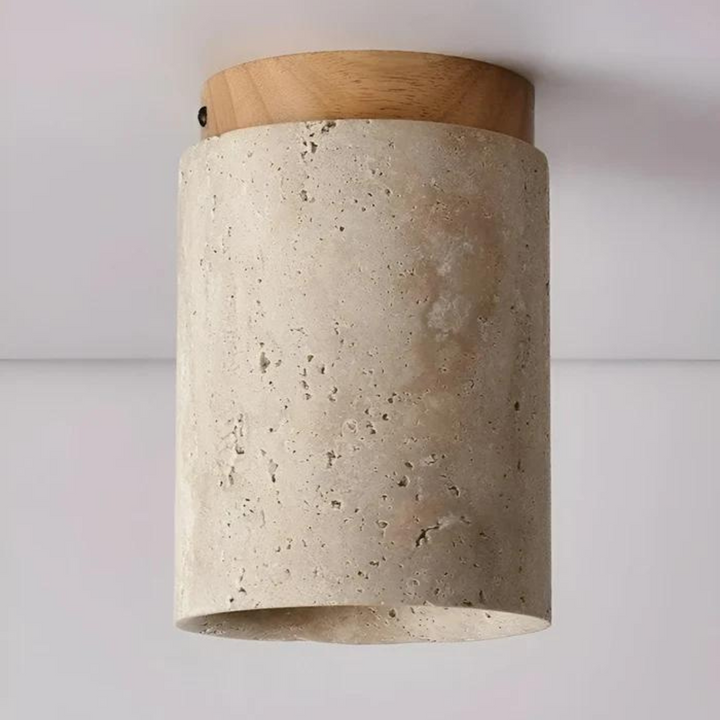 Zen-inspired round LED ceiling lamp, Japanese style, bringing calm minimalist light to any modern home.