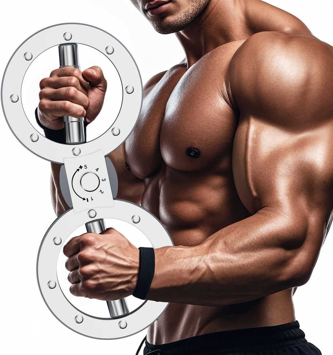 Zeynor Twister Arm Exerciser for upper body strength, adjustable 12LB resistance, home gym fitness equipment