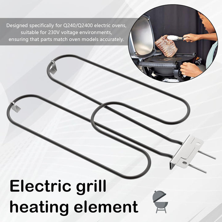 Outdoor electric BBQ grill accessory: Zeythra 2200W high-power stainless steel heating element