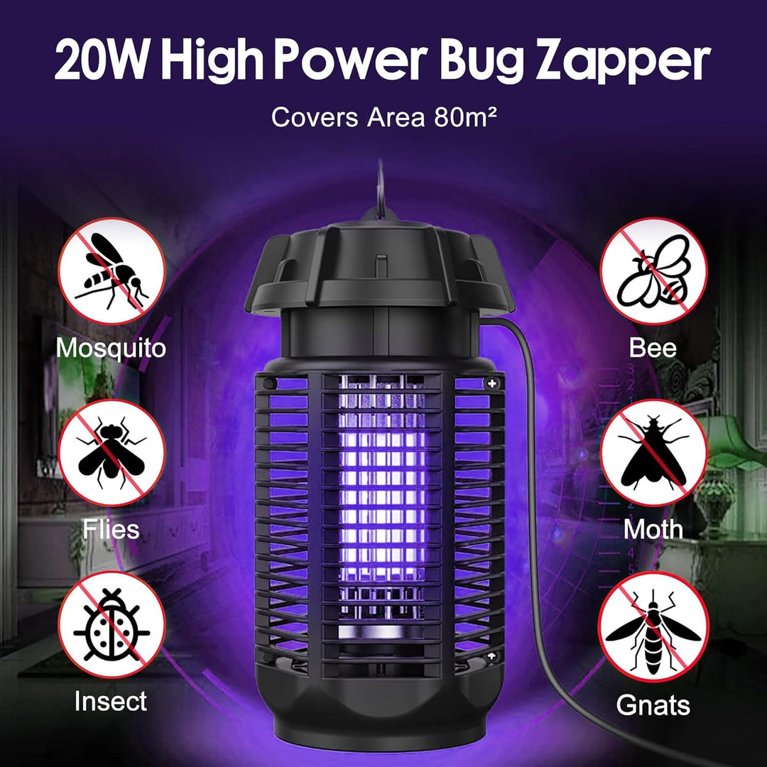 Waterproof IPX4 Electric Bug Zapper, ideal for outdoor mosquito and fly control