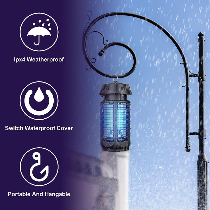 Zeytra mosquito trap, an electric bug zapper with bright UV light and strong 4200V grid for ultimate pest control.