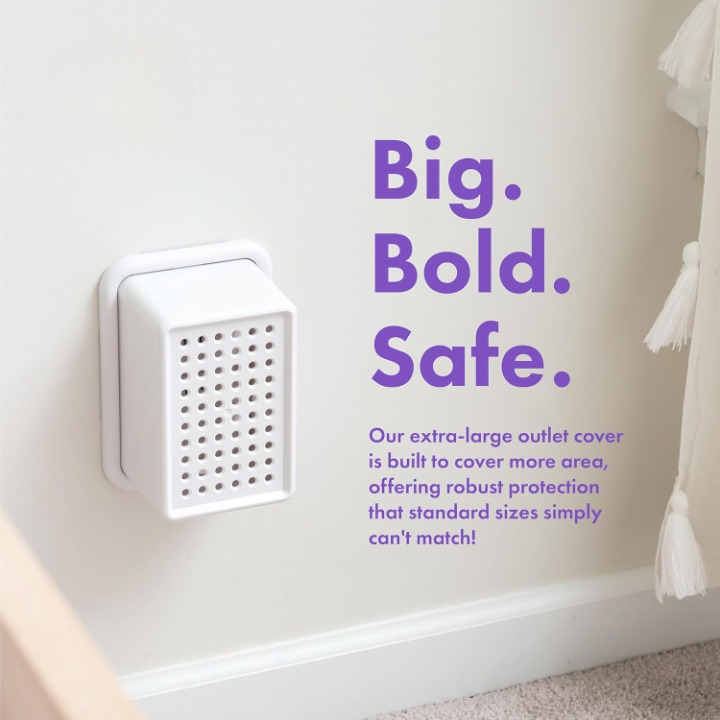 Pack of Zeyvia child safety powerpoint covers, ideal for baby proofing Australian electrical outlets.
