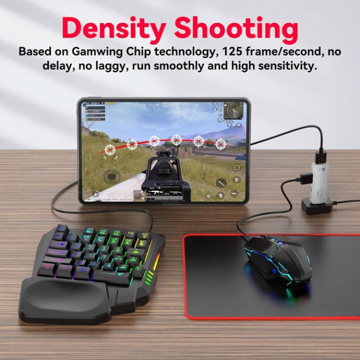 Dynamic RGB lit gaming keyboard and mouse from Zyvorn, a stylish and ergonomic tech accessory